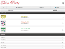 Tablet Screenshot of chicoparty.com